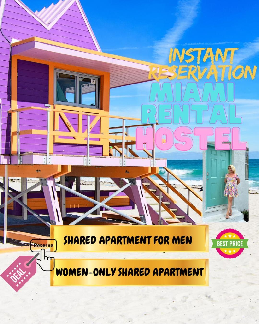 104 Mixed Shared Rooms Central, Friendly, Affordable Miami Bagian luar foto
